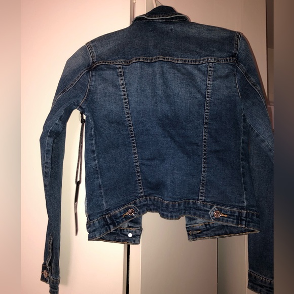 Women's blue jeans jacket - Picture 1 of 3